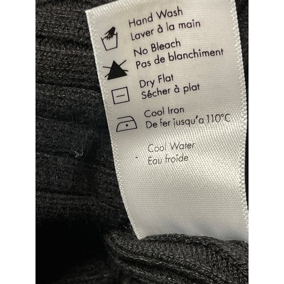 L Space Camryn Black Ribbed Long Sleeve Knit Top size XS - Picture 8 of 10